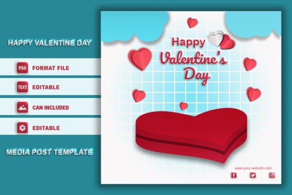 Download Podium Happy Valentine's Day Media Post - Premium Resources