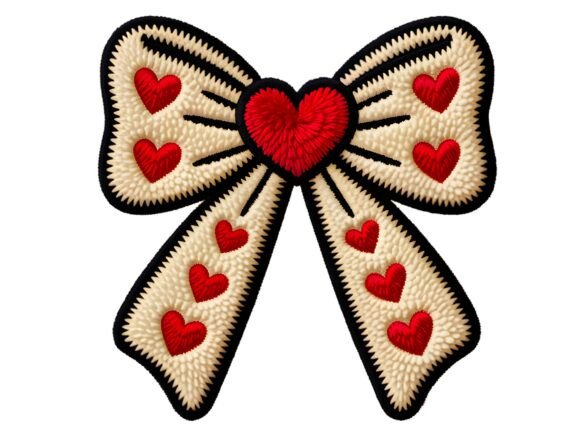 Download Faux Yarn Coquette Bow Valentine PNG. - Premium Bundle
