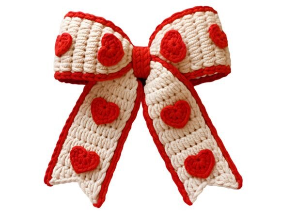 Download Faux Yarn Coquette Bow Valentine PNG. - Premium Bundle