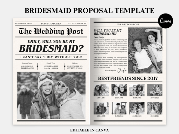 Download Bridesmaid Proposal Newspaper Flower. - Proposal Collection